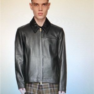 Paul smith leather jacket zip unisex
